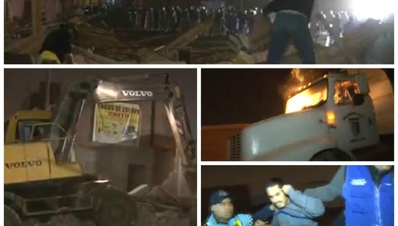 Santa Anita: Así fue el violento desalojo de terreno ocupado por empresa (VIDEO)