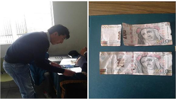 Sujeto circulaba billetes falsos en fiesta de Todos Los Santos