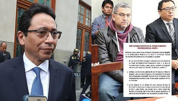 Investigarán visita de abogado Humberto Abanto a exjuez Walter Ríos en penal Ancon I