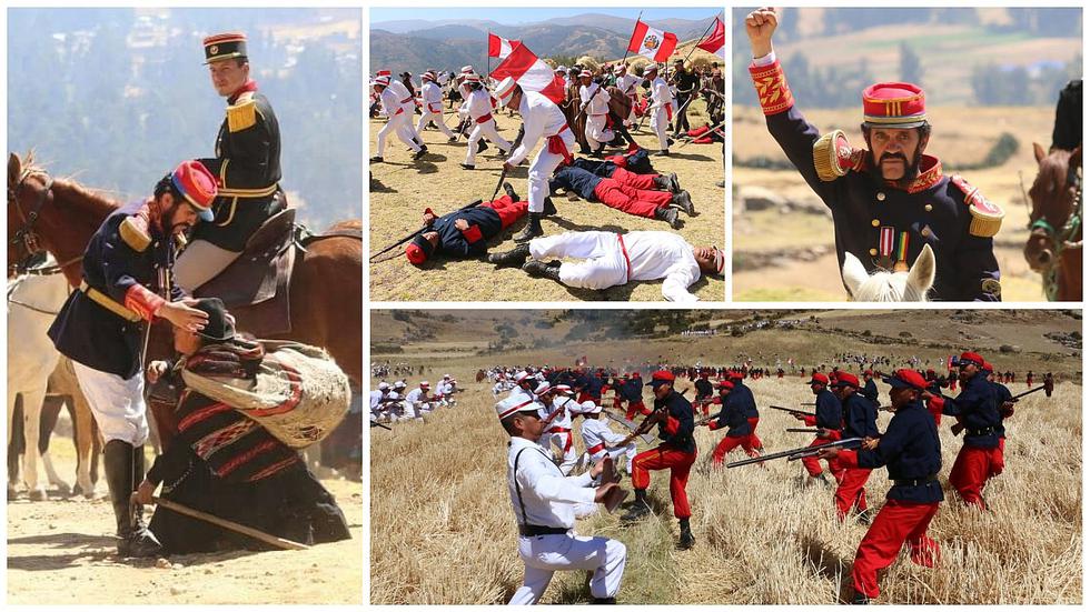 ​Soldados y alumnos reviven gesta heroica de las batallas de Marcavalle y Pucará 