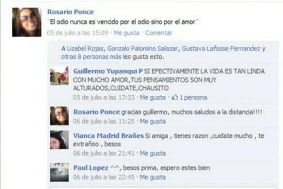 Pocas frases sobre Ciro: La palabra de Rosario Ponce en Facebook