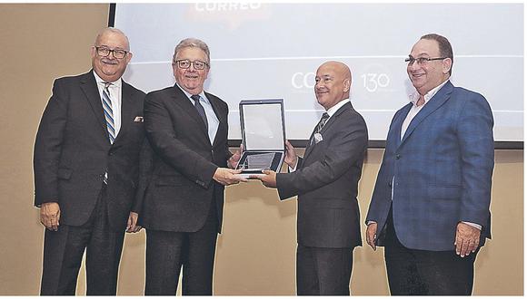 Correo recibió el Premio Presidente de la Cámara de Comercio de Lima