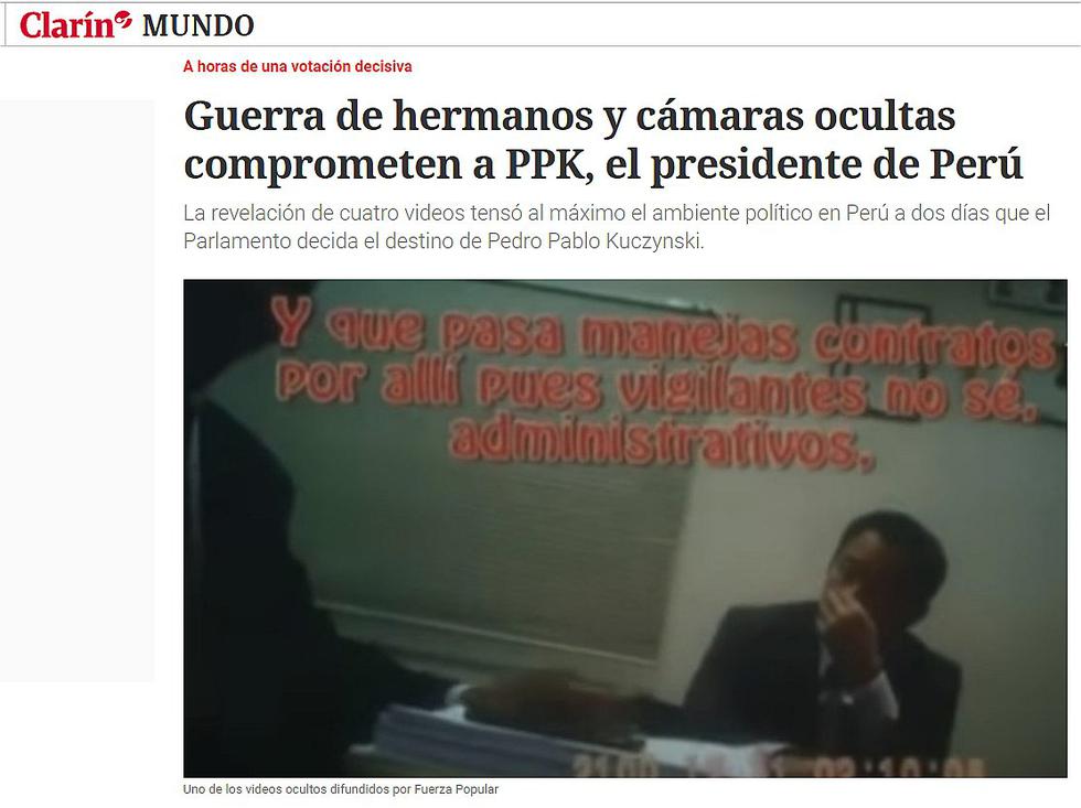 Medios internacionales también informan sobre crisis política en Perú (FOTOS)