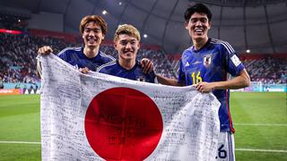 Celebración de Japón: la reacción de los jugadores al clasificar como líderes en el Mundial (FOTOS)