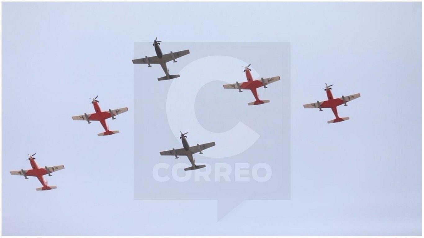 Aviones de la FAP resguardan Las Palmas previo a misa del papa Francisco (VIDEO)