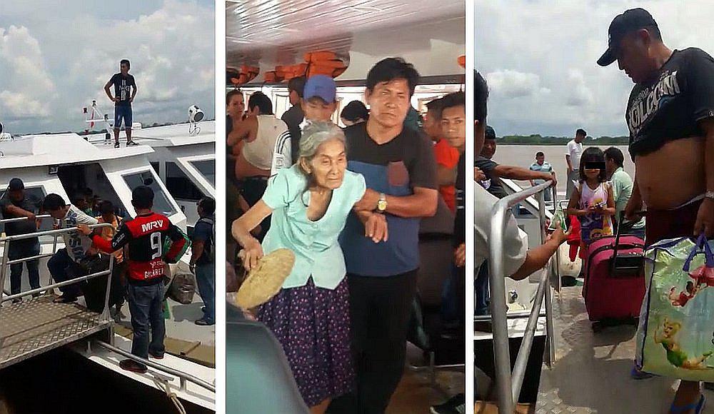 Loreto: Liberan embarcación con 150 personas que había sido retenida por protestantes (VIDEO)