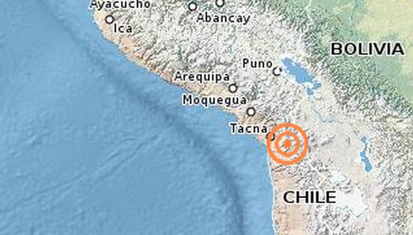 Sismo de 4º Richter en zona chilena se sintió en Tacna