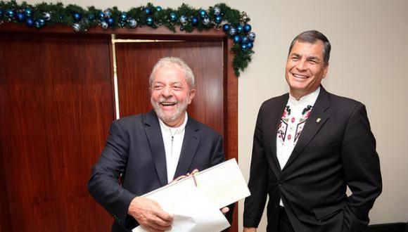 Rafael Correa asegura que Lula da Silva "vencerá esta nueva canallada"