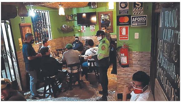 Intervienen en bares y fiestas familiares en Piura  