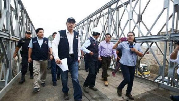 Lurigancho-Chosica: Entra en funcionamiento puente bailey sobre río Huaycoloro