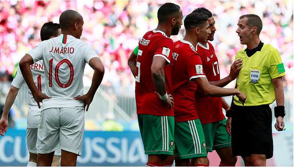 Jugador marroquí dijo que árbitro admiraba a Cristiano Ronaldo y que le pidió la camiseta a Pepe 