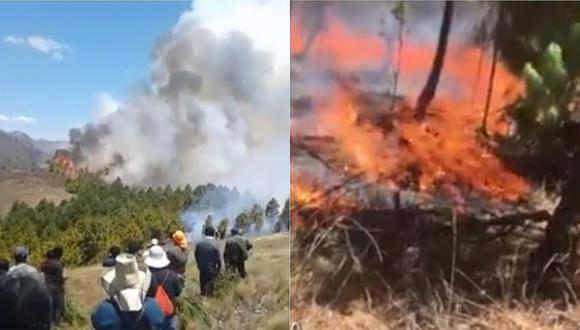 Se reportan incendios forestales en Junín, Huánuco y Cajamarca (VIDEOS)