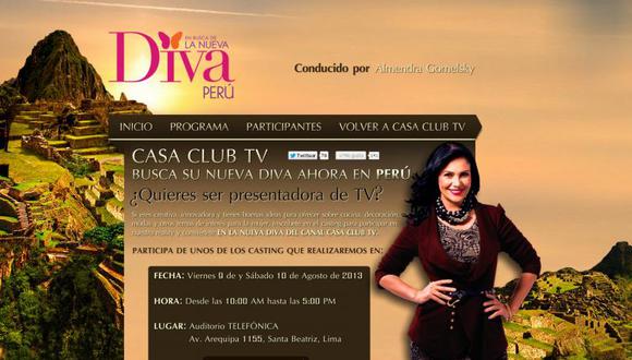 Participa del casting "En Busca de la Nueva Diva - Perú"