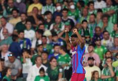 Volvió al gol: Ansu Fati anotó el primer gol del Barcelona vs. Betis (VIDEO)