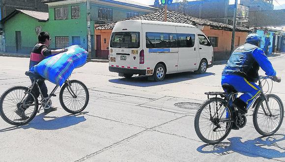 Ciclistas son 20 % pero sufren en las calles de Huancayo 