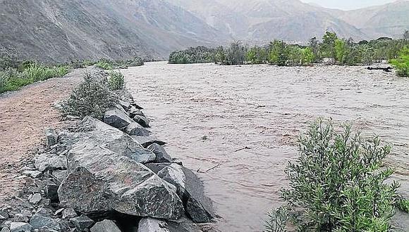 Aumenta caudal de río Ocoña y causa daños en 100 hectáreas de arroz