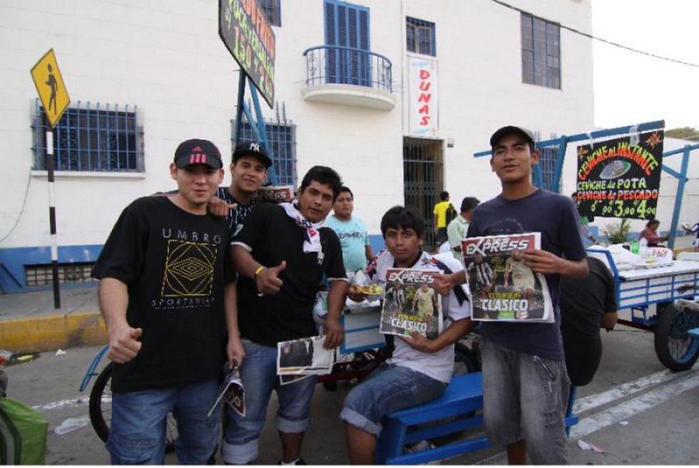 La previa al Clásico: Hinchas se deleitaron con 'El Bocón Express'