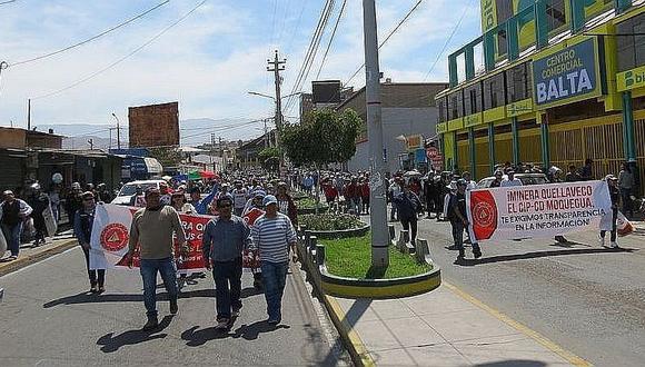 Quellaveco: Carretera Binacional sigue bloqueada y protestas se incrementan en Moquegua
