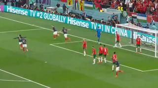 Gol de Theo Hernández para el 1-0 de Francia sobre Marruecos por las semifinales del Mundial 2022 