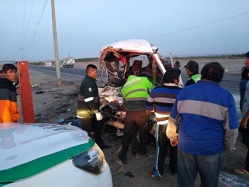 Fallecidos de accidente en La Joya iban  un fundo a cosechar cochinilla
