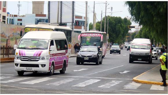 Trujillo: Circularán 539 vehículos de transporte público desde el martes 31 