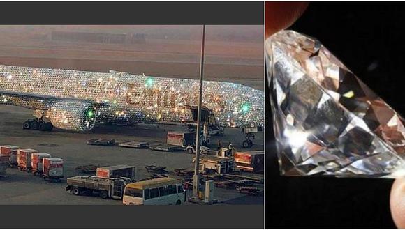 Artista crea en Instagram un diseño de avión que parece estar cubierto de diamantes (FOTO)