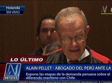 Novak: "Alain Pellet no se equivocó"