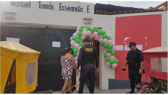 La PNP y el Serenazgo resguardan los colegios de Tambogrande