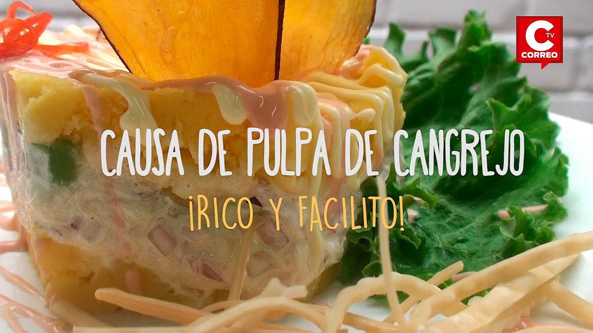 ​Rico y facilito: sorprende a todos con esta Causa de pulpa de cangrejo