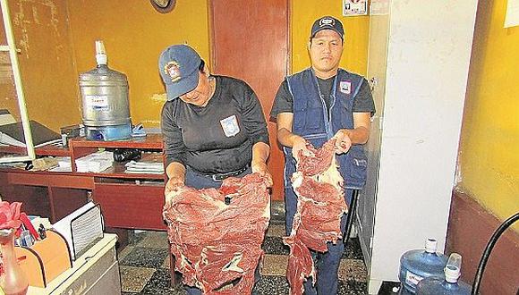 Bellavista: Decomisaron 25 kilos de carne de burro 