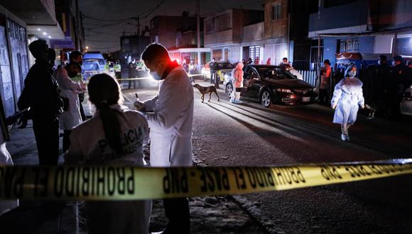Doble homicidio ocurrió la madrugada de este miércoles en la calle Luis Negreiros, en el AA.HH Sarita Colonia. (Foto: Joel Alonzo / GEC)