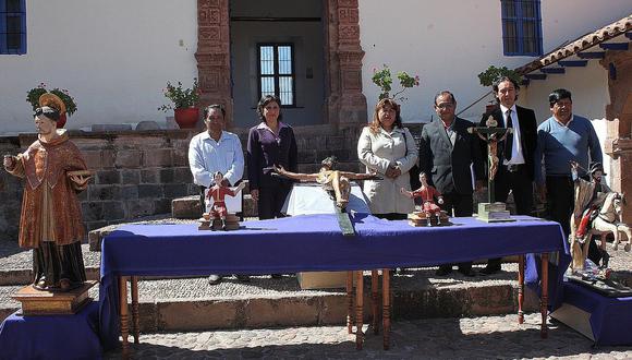 Seis imágenes escultóricas fueron entregadas restauradas en Cusco