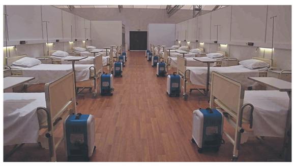 Según Contraloría, durante inspección solo se encontraron seis pacientes, aun cuando se implementaron 100 camas para atender a infectados que se recuperan del coronavirus.