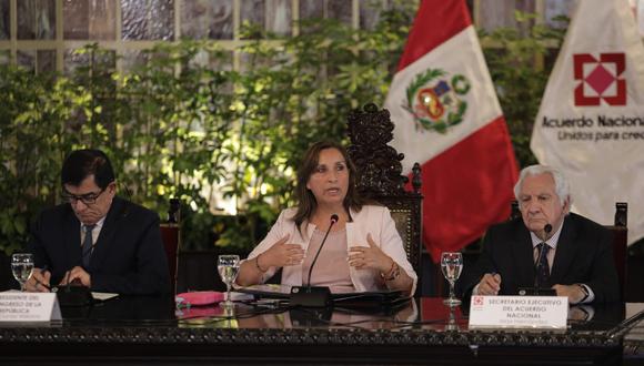 La presidenta de la República, Dina Boluarte, respondió a quienes la acusan de traidora. Fotos: ( Fotos: Anthony Niño de Guzmán / @photo.gec)