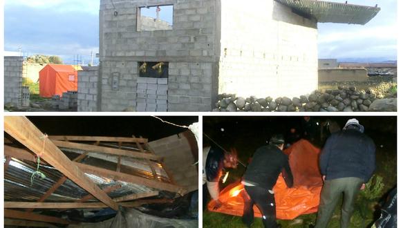 Fuertes vientos  dejan sin techo a vivienda en Junín