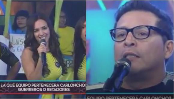 Carloncho pone en aprietos a Rosángela Espinoza en 'Esto Es Guerra' (VIDEO)