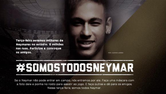 Brasil - Alemania: Máscaras de Neymar invadirán estadio Minerao