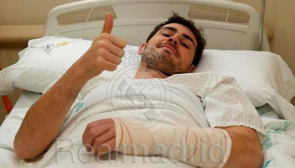 Iker Casillas tras operación estará de baja entre ocho a doce semanas