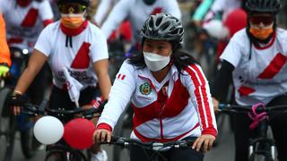 Keiko Fujimori realizó bicicleteada en Piura (FOTOS)