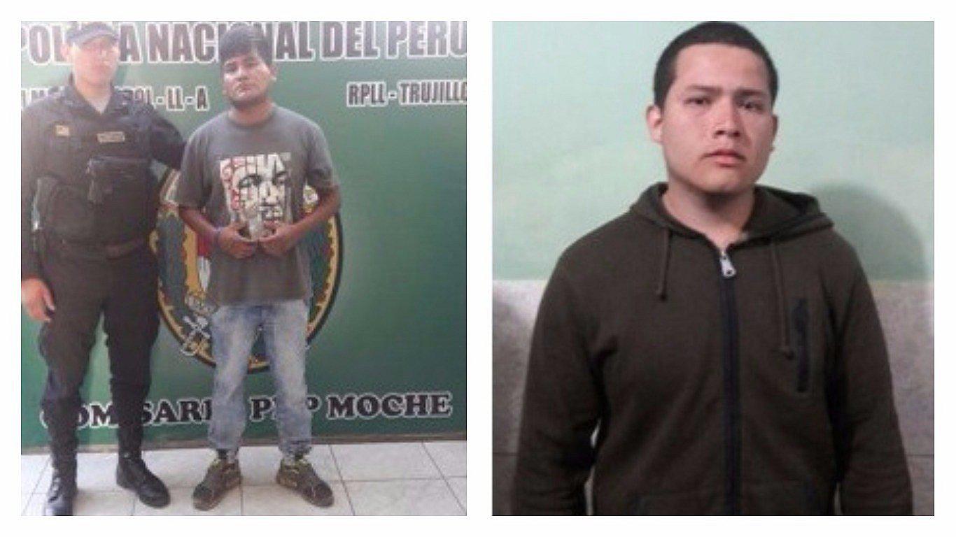 Trujillo: Policía interviene a dos hombres con celulares robados 