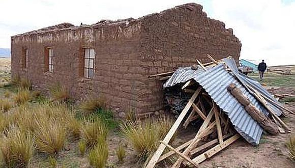 Puno: pobladores de Lampa fueron sorprendidos por fuertes vientos 