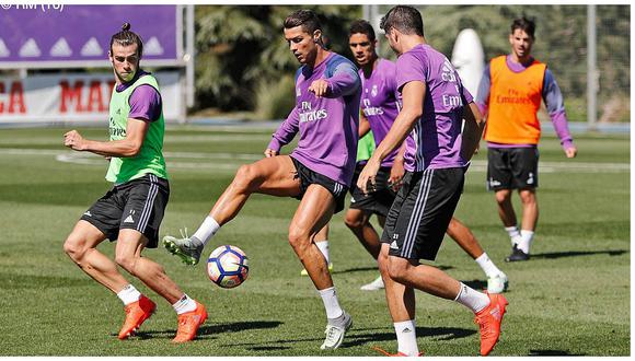 ​Cristiano Ronaldo y Bale trabajan con el grupo y podrán reaparecer (VIDEO)