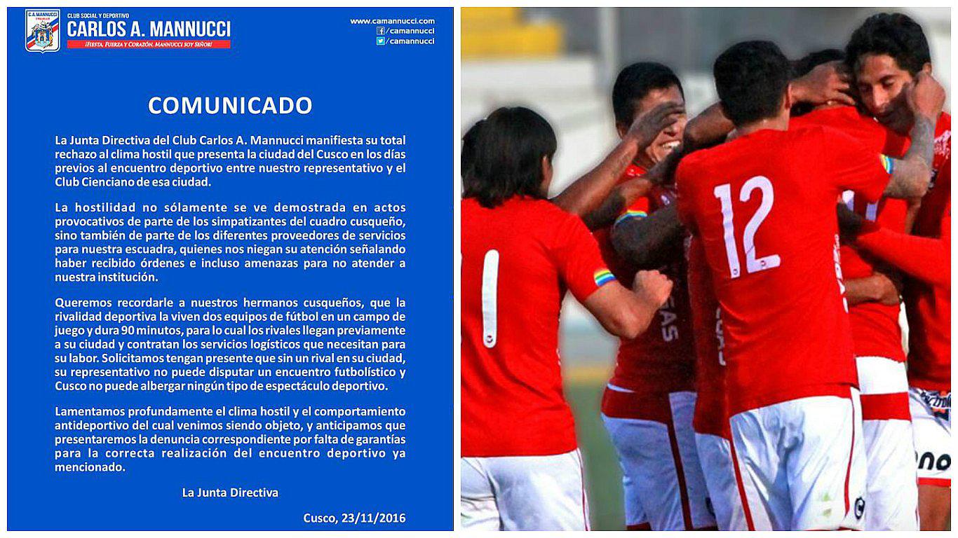 Edy Cuéllar del Cienciano: "Cusco no es hostil, lo que Manucci quiere es vetar el Garcilaso"