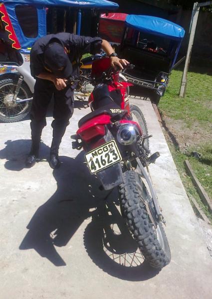 Policía recupera motocicleta en Uchiza