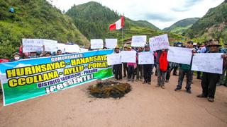 Cusco: Coporaque y Pomate desbloquean vías de acceso y salida de Las Bambas (FOTOS)