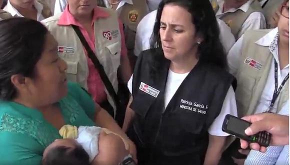 Piura: Pacientes le reclaman a la ministra de Salud en Chulucanas