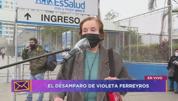 Violeta Ferreyros lloró desconsoladamente por la salud de su hija, quien sufrió un coma diabético. | Foto: Tengo algo que decirte