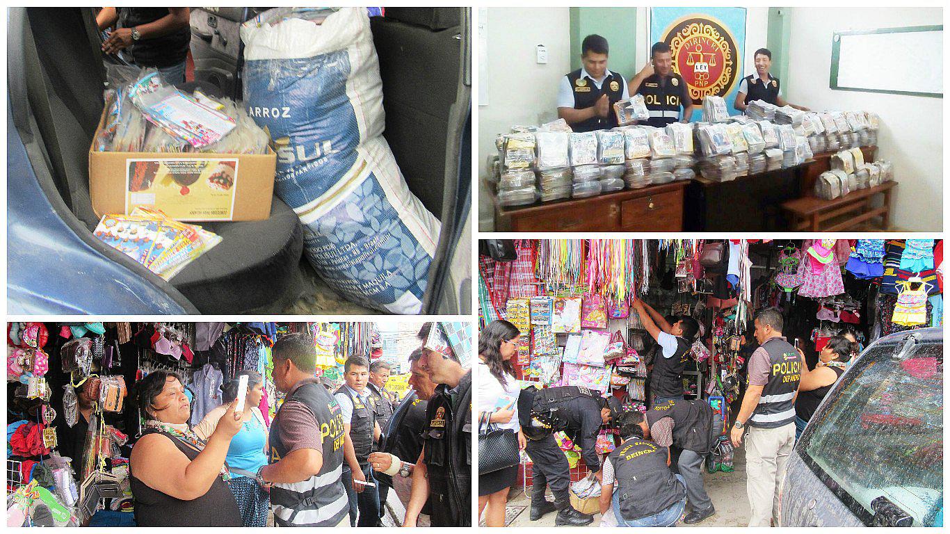 Policía incauta 14 mil discos pirata de comercios de Chanchamayo