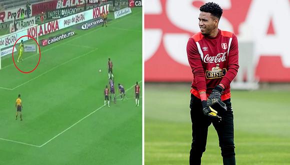 Pedro Gallese ataja su primer penal durante partido del Veracruz y el Atlas (VIDEO)