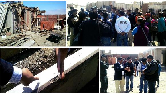 Tacna: Consejeros detectan irregularidades en construcción de colegio en Viñani